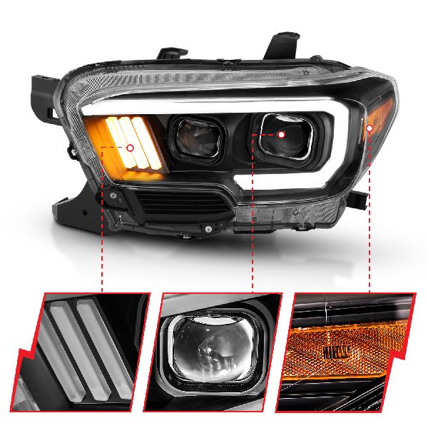 2016-2023 Toyota Tacoma Headlight Set (ANZO)