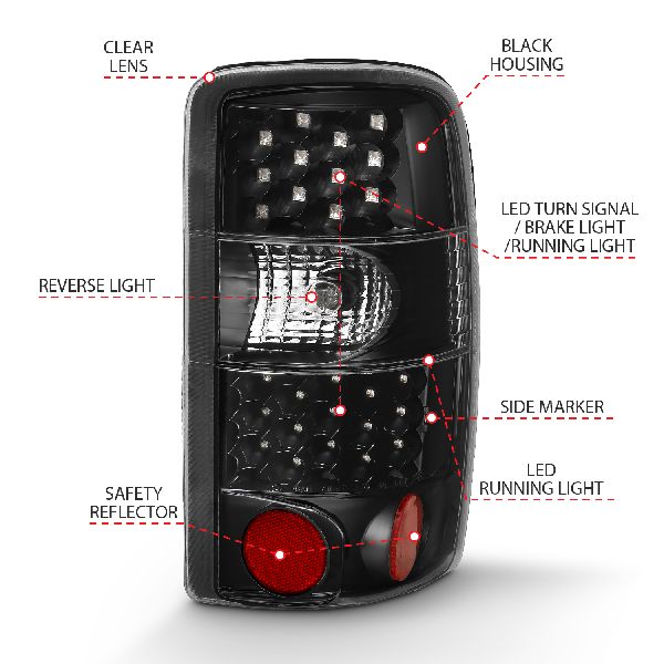 2000-2006 Chevrolet Suburban 2500 Tail Light (ANZO)