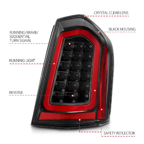 2011-2014 Chrysler 300 Tail Light (ANZO)
