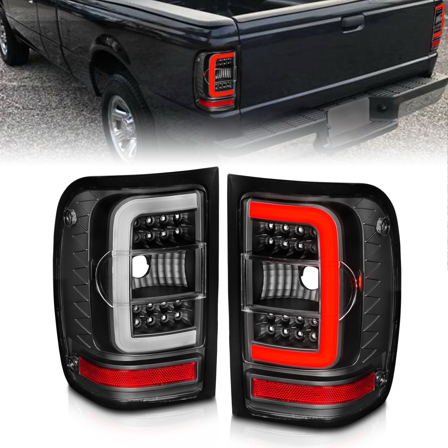 2011, 2010, 2009, 2008, 2007, 2006, 2005, 2004, 2003, 2002, 2001 Ford Ranger Tail Light Set