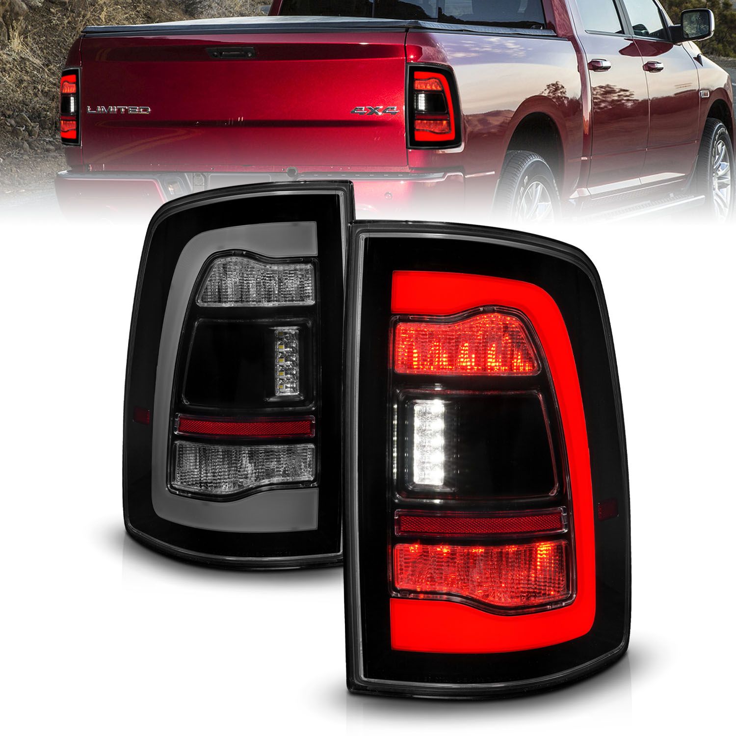2018, 2017, 2016, 2015, 2014, 2013, 2012, 2011 Ram 2500 1500 Tail Light Set