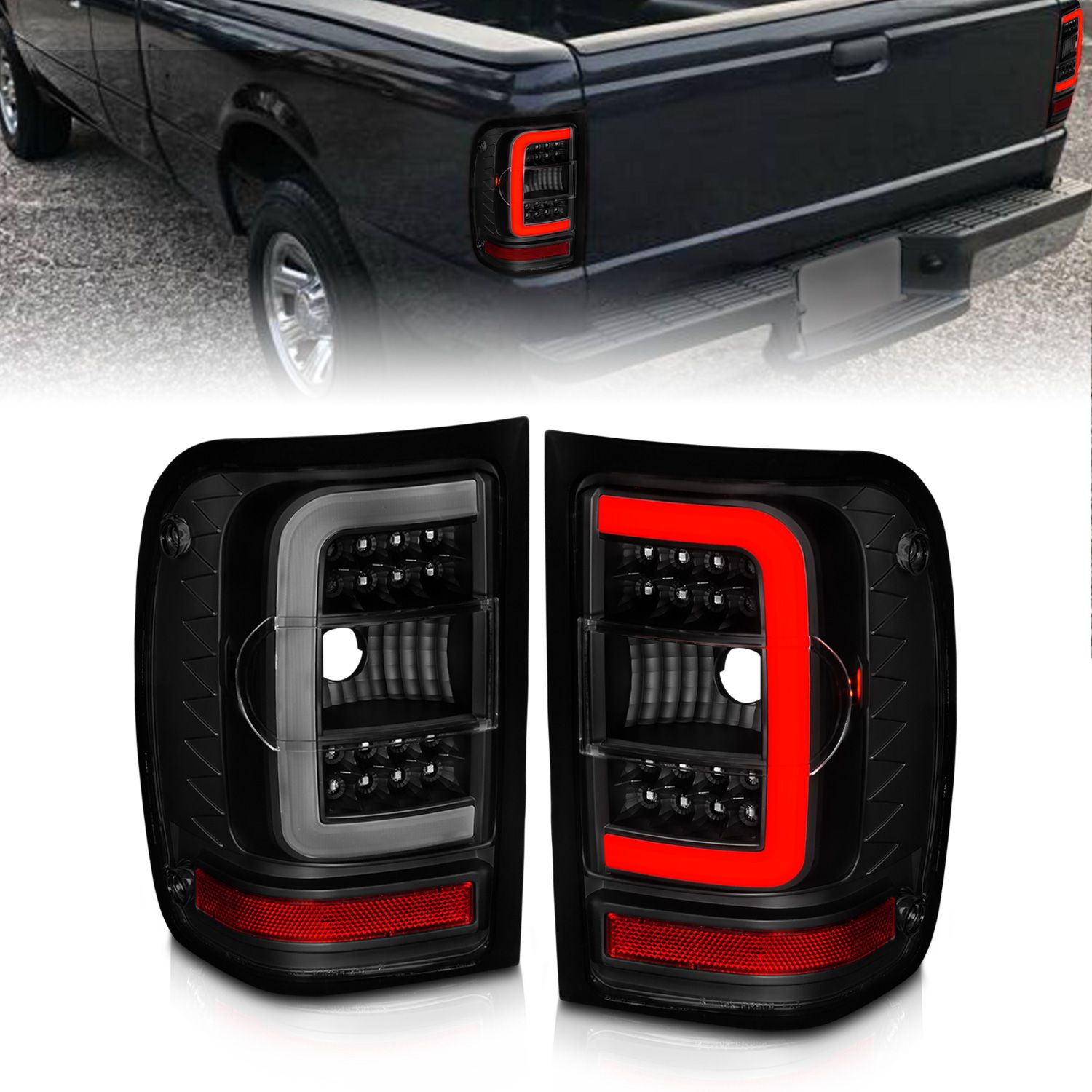 2011, 2010, 2009, 2008, 2007, 2006, 2005, 2004, 2003, 2002, 2001 Ford Ranger Tail Light Set