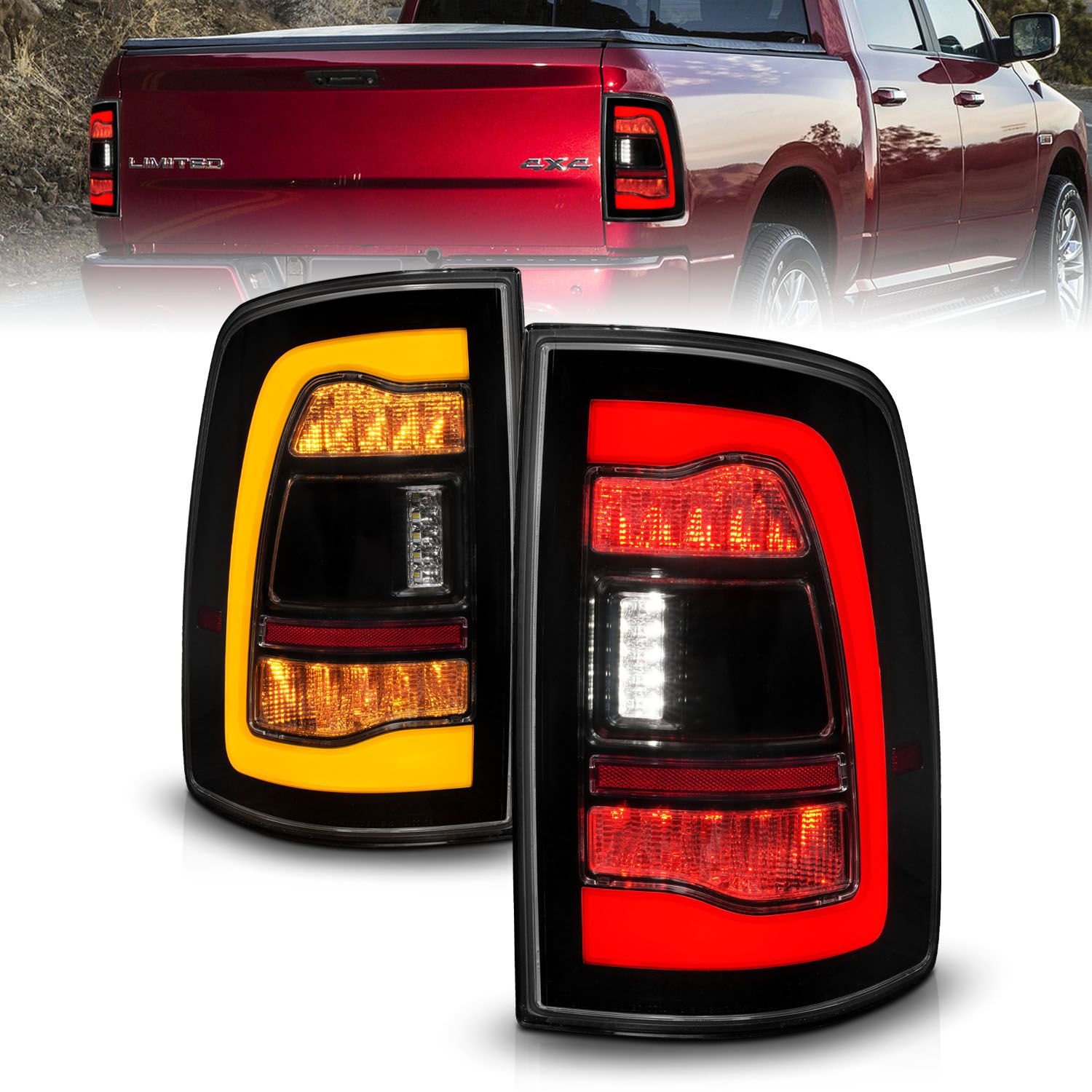 2018, 2017, 2016, 2015, 2014, 2013, 2012, 2011 Ram 2500 1500 Tail Light Set