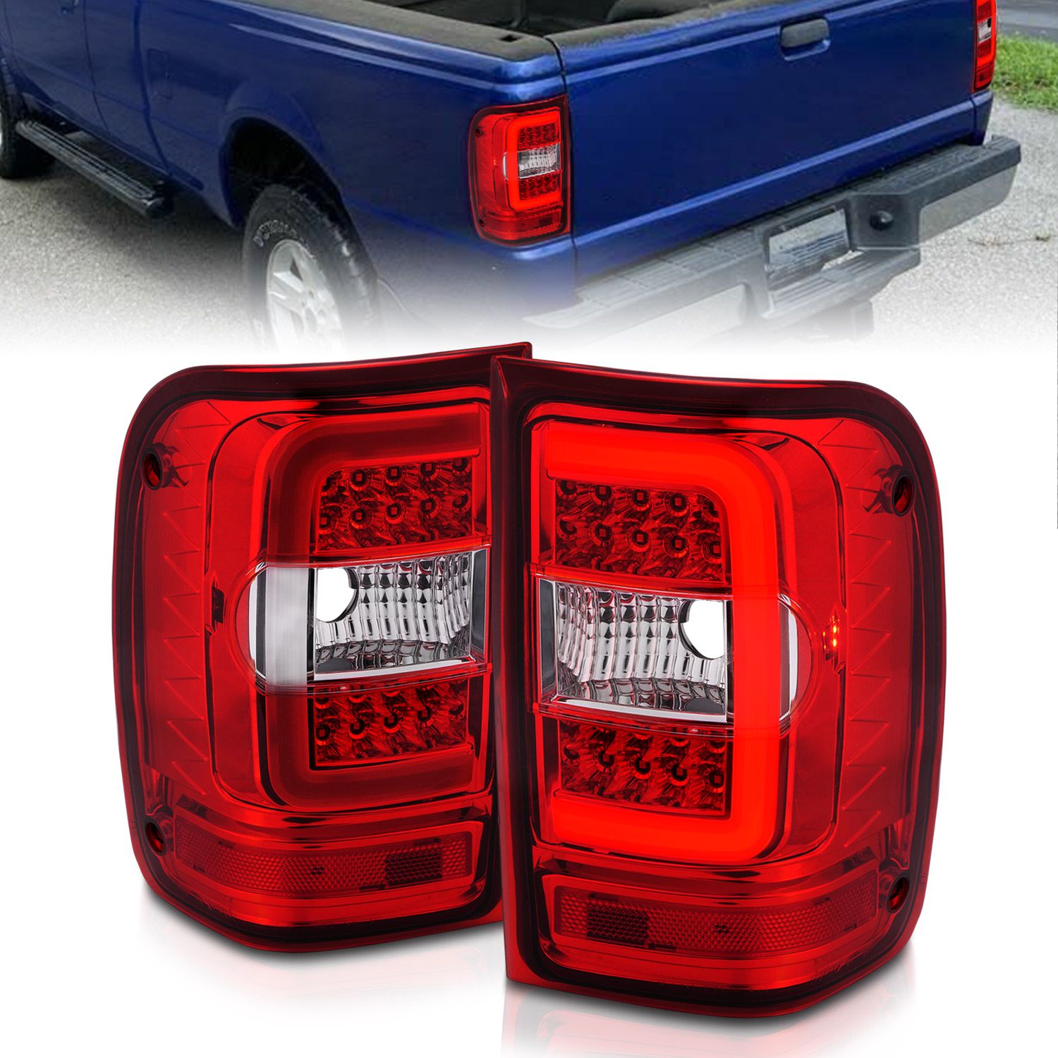 2011, 2010, 2009, 2008, 2007, 2006, 2005, 2004, 2003, 2002, 2001 Ford Ranger Tail Light Set
