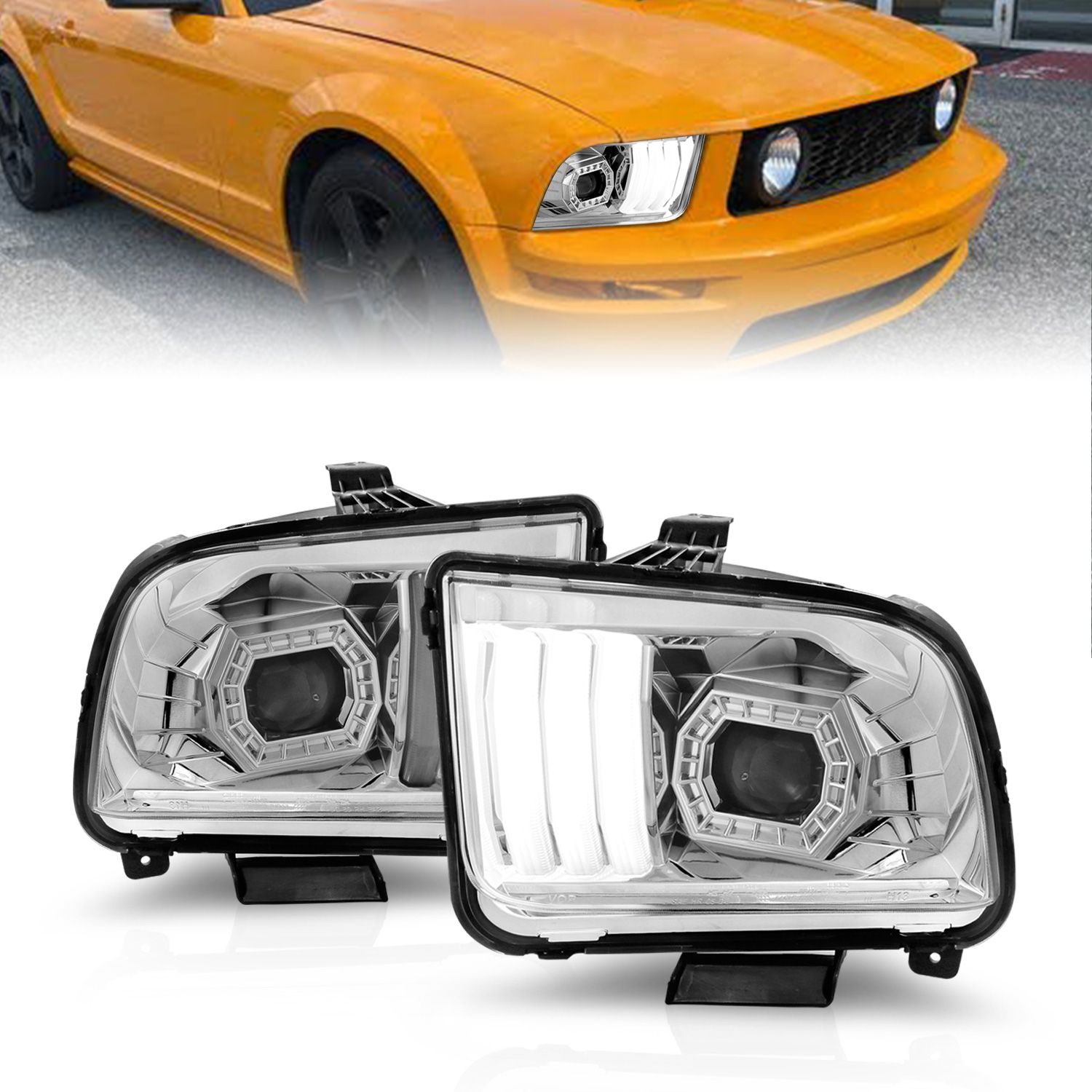 2009, 2008, 2007, 2006, 2005 Ford Mustang Headlight Assembly