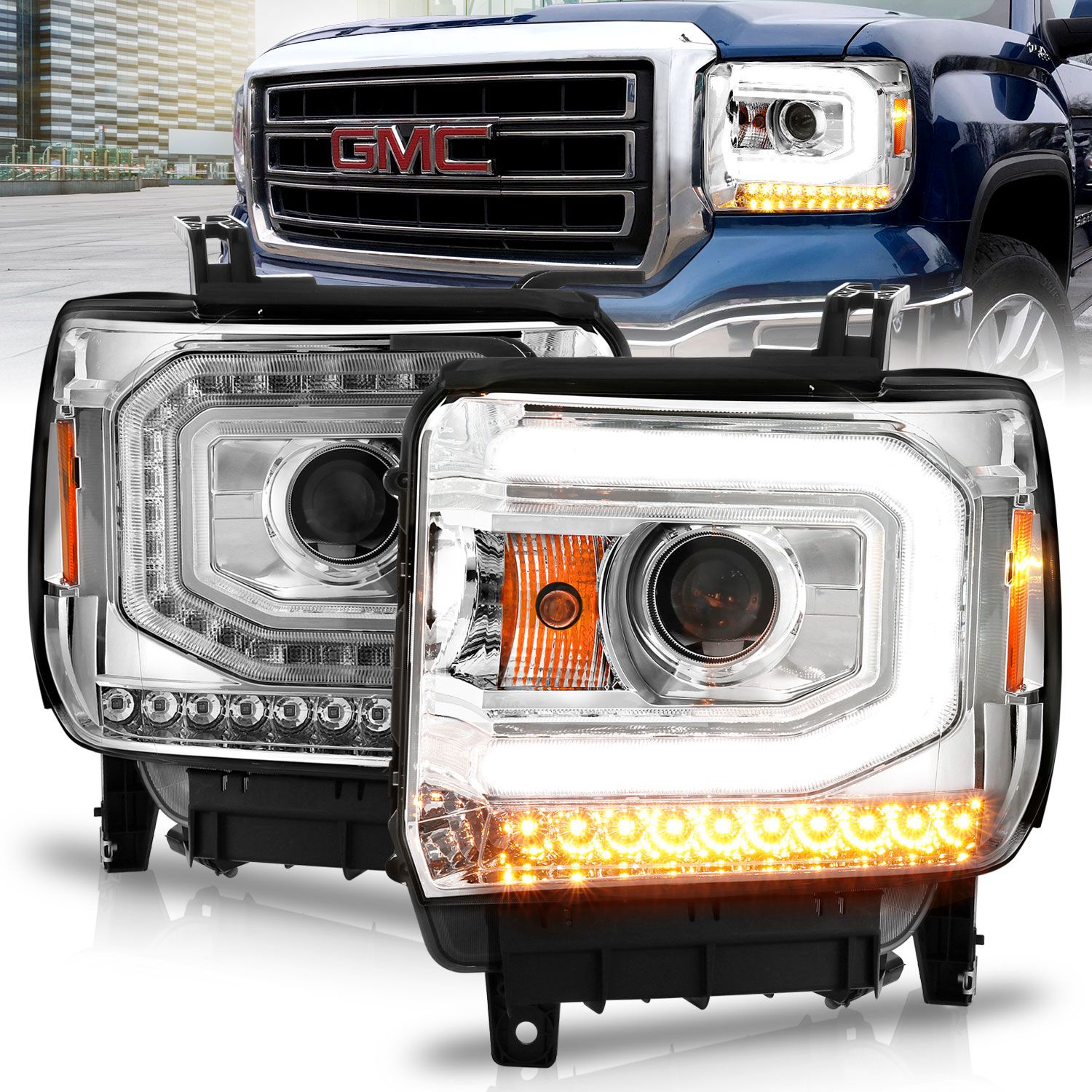 2015, 2014 GMC Sierra Headlight Assembly