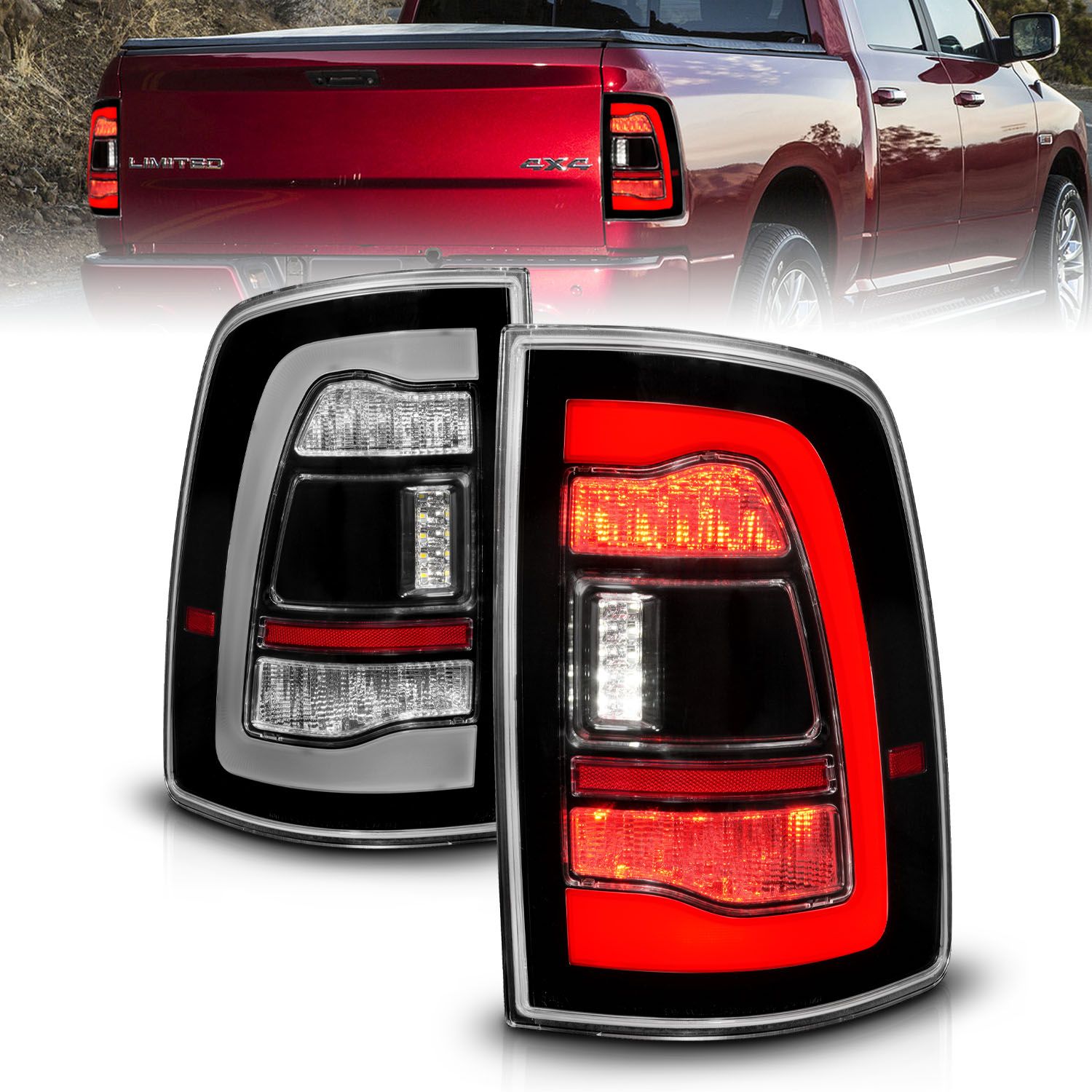 2018, 2017, 2016, 2015, 2014, 2013, 2012, 2011 Ram 2500 1500 Tail Light Set