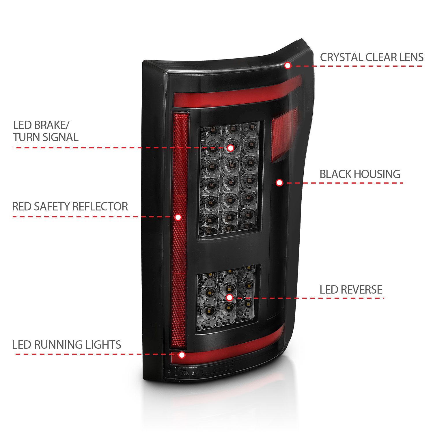 2017, 2016, 2015 Ford F-150 Tail Light