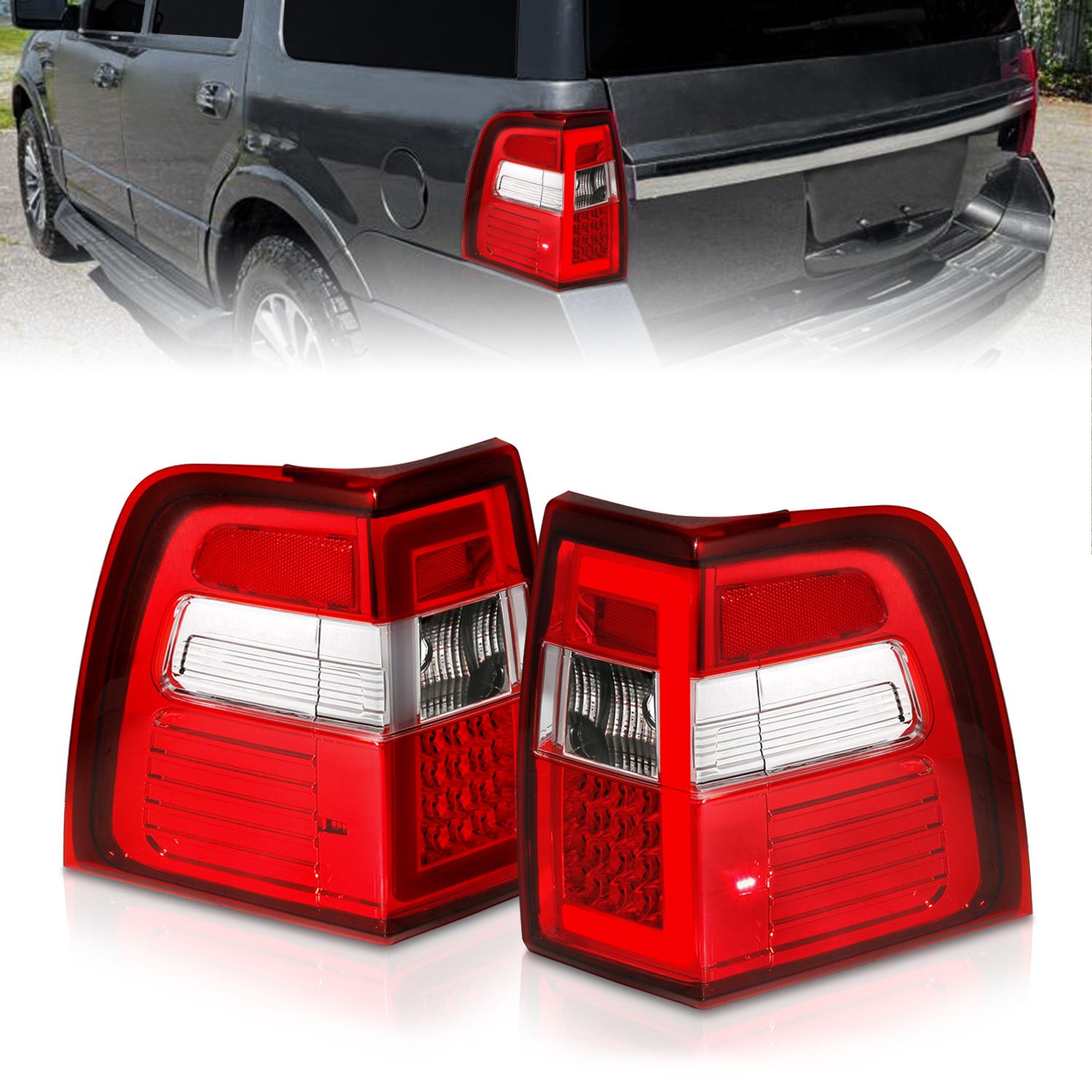2017, 2016, 2015, 2014, 2013, 2012, 2011, 2010, 2009, 2008, 2007 Ford Expedition Tail Light Set