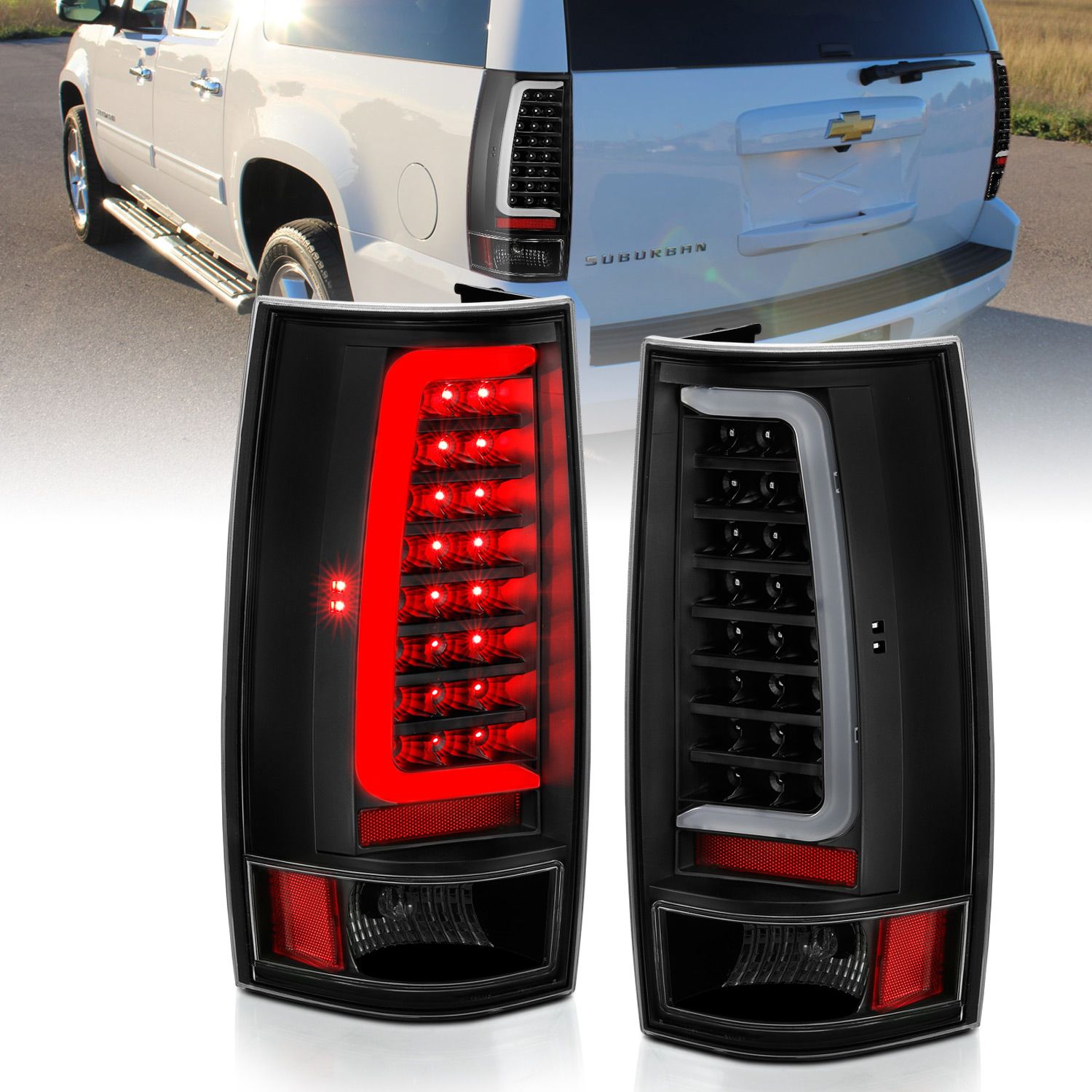2014, 2013, 2012, 2011, 2010, 2009, 2008, 2007 GMC Yukon 1500 Tail Light Set