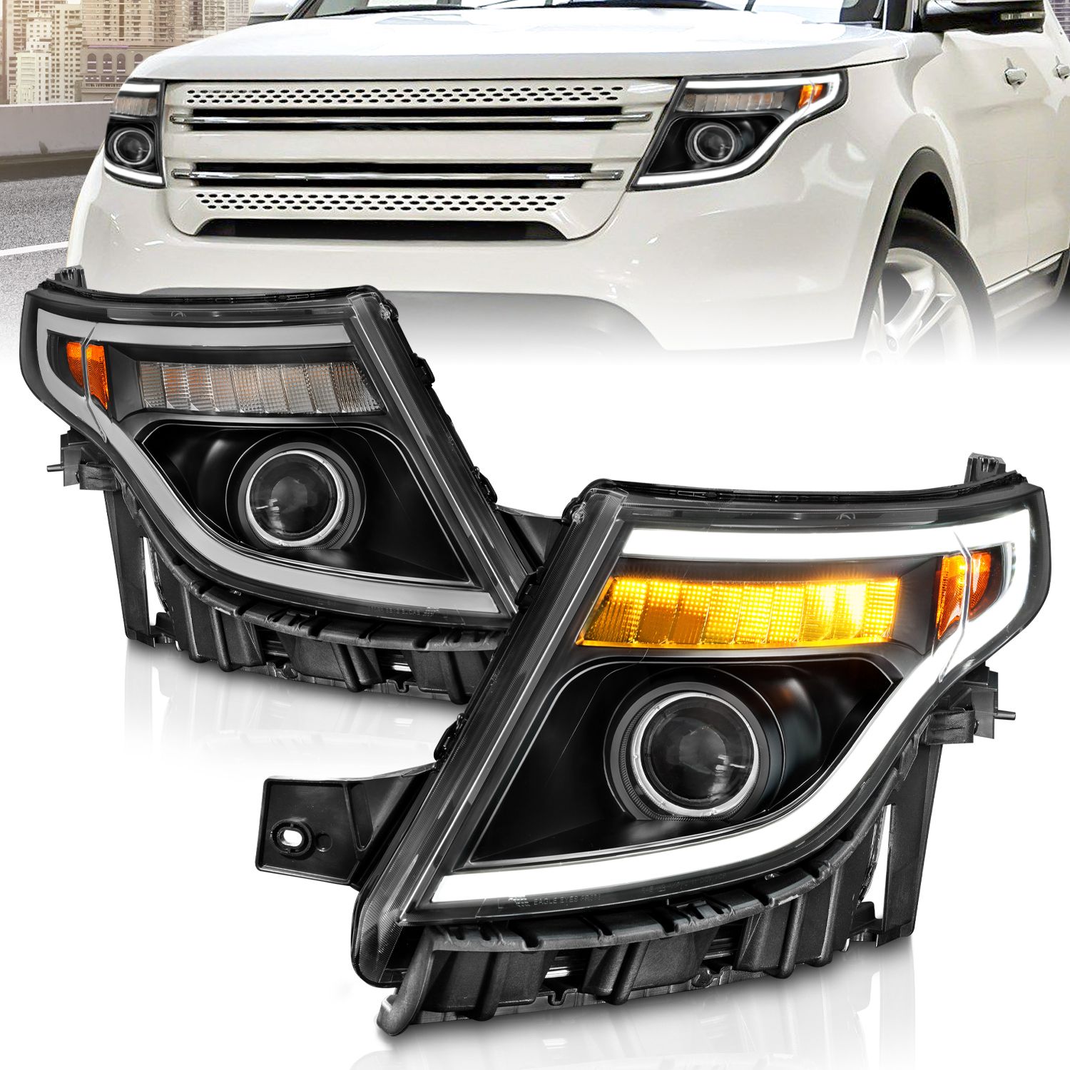 2015, 2014, 2013, 2012, 2011 Ford Explorer Headlight Assembly
