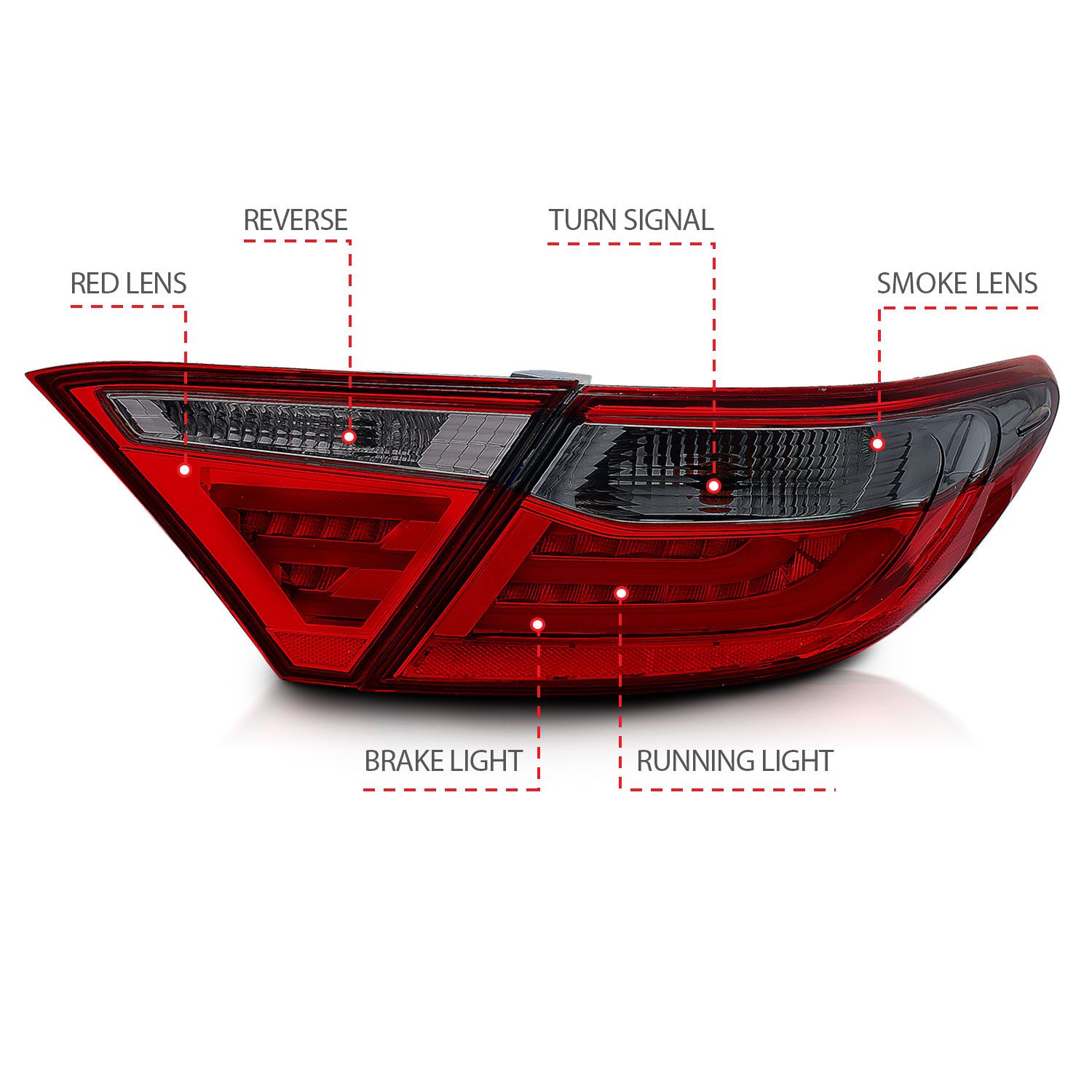 2016, 2015 Toyota Camry Tail Light Set