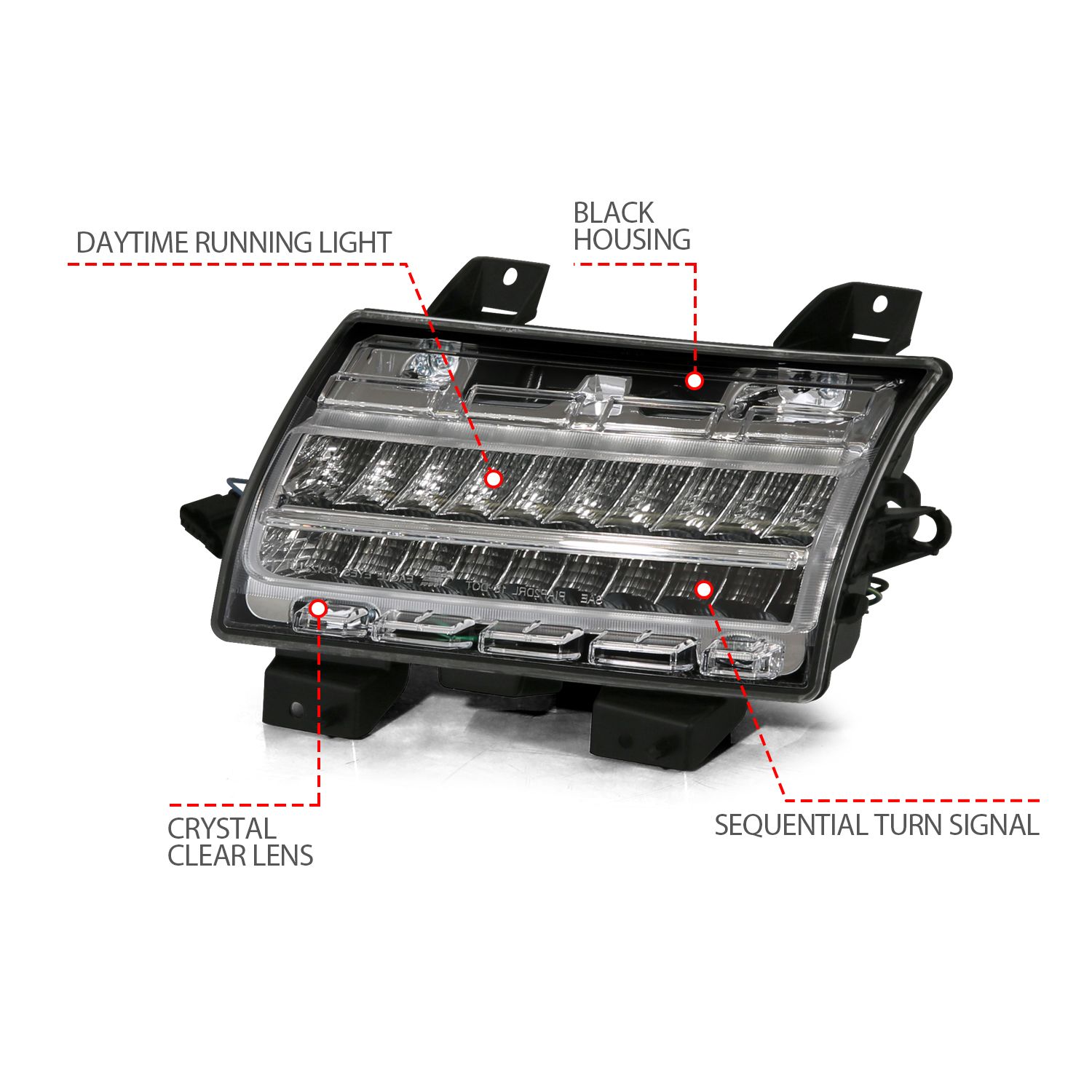 2023, 2022, 2021, 2020 Jeep Gladiator Side Marker Light Assembly