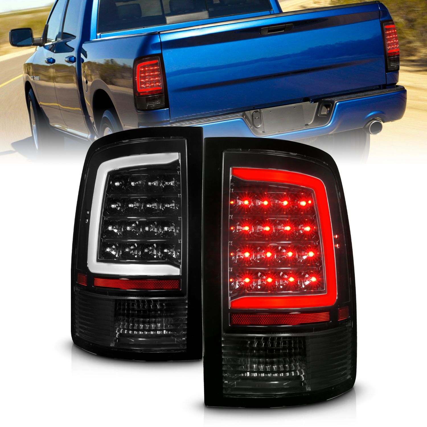 2018, 2017, 2016, 2015, 2014, 2013, 2012, 2011 Ram 3500 1500 Tail Light Set