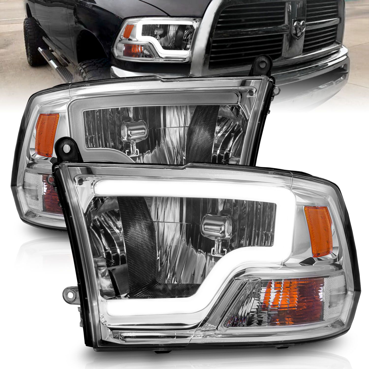 2018, 2017, 2016, 2015, 2014, 2013, 2012, 2011 Ram 2500 1500 Headlight Assembly