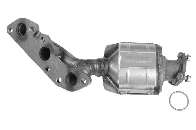 2002-2004 Nissan Frontier Catalytic Converter with Integrated Exhaust Manifo - Left (AP Exhaust)
