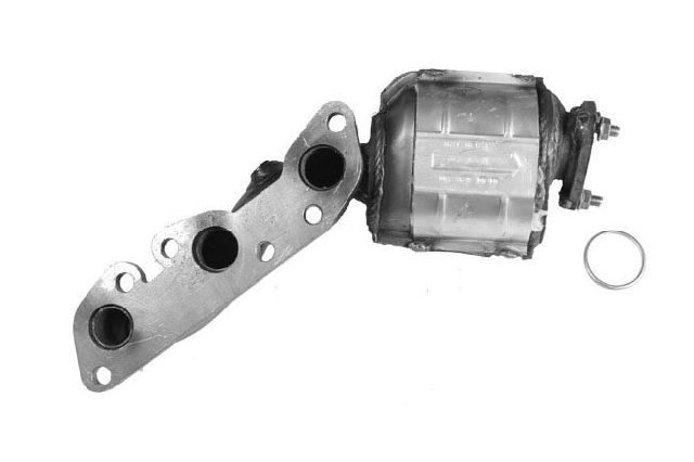 2002-2004 Nissan Frontier Catalytic Converter with Integrated Exhaust Manifo - Right (AP Exhaust)