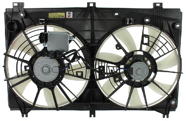 2016-2019 Lexus RC300 Dual Radiator and Condenser Fan Assembly (APDI)