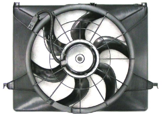 2006-2008 Hyundai Sonata Dual Radiator and Condenser Fan Assembly (APDI)