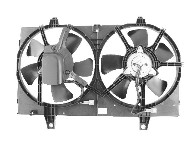 2000-2001 Nissan Maxima Dual Radiator and Condenser Fan Assembly (APDI)