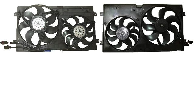 1998-2006 Volkswagen Beetle Dual Radiator and Condenser Fan Assembly (APDI)