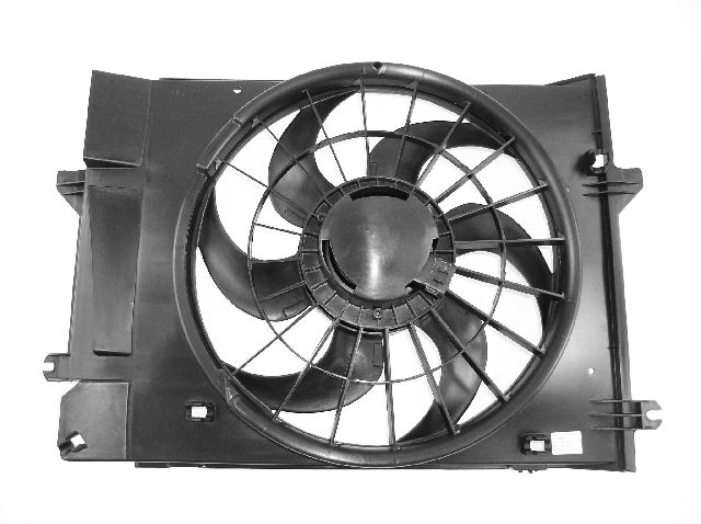1999-2002 Nissan Quest Dual Radiator and Condenser Fan Assembly (APDI)