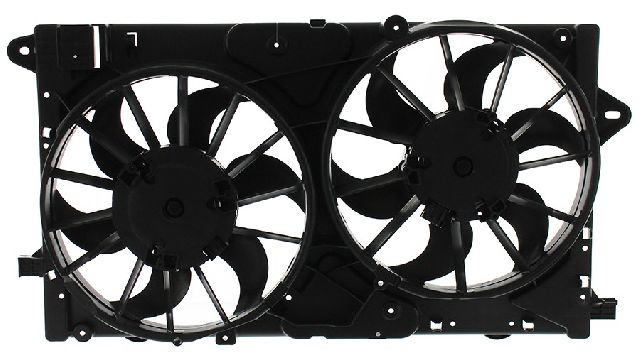 2014-2019 Chevrolet Impala Dual Radiator and Condenser Fan Assembly (APDI)