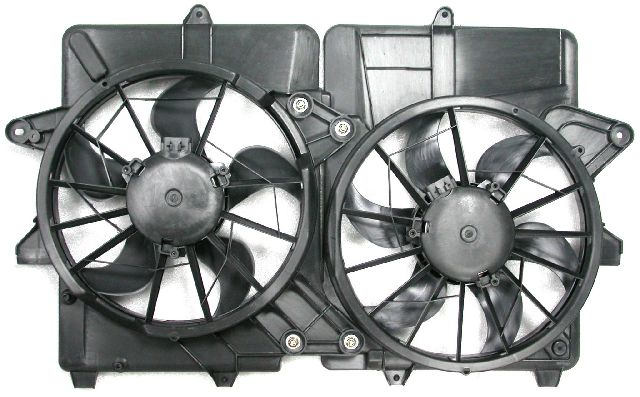 2005-2007 Ford Escape Dual Radiator and Condenser Fan Assembly (APDI)