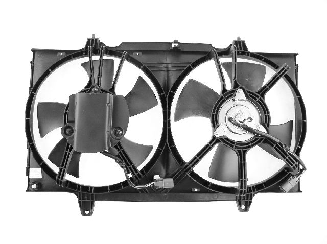 1993-1997 Nissan Altima Dual Radiator and Condenser Fan Assembly (APDI)