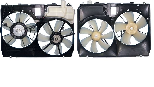 2004-2006 Lexus RX330 Dual Radiator and Condenser Fan Assembly (APDI)