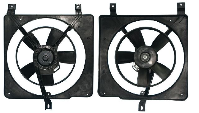 1988-1994 Chevrolet Cavalier Dual Radiator and Condenser Fan Assembly (APDI)