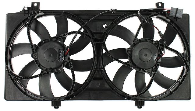 2010-2011 Chevrolet Camaro Dual Radiator and Condenser Fan Assembly (APDI)