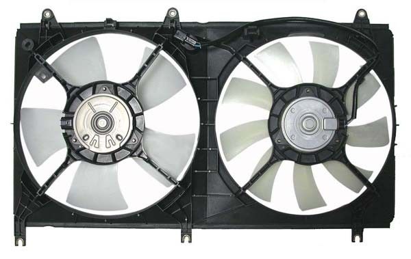2004-2012 Mitsubishi Galant Dual Radiator and Condenser Fan Assembly (APDI)