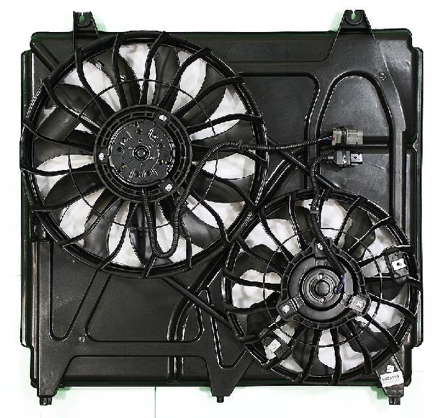 2003-2006 Kia Sorento Dual Radiator and Condenser Fan Assembly (APDI)
