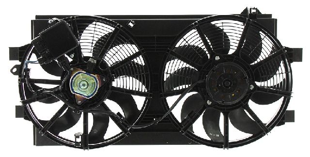 2011-2012 Nissan LEAF Dual Radiator and Condenser Fan Assembly (APDI)