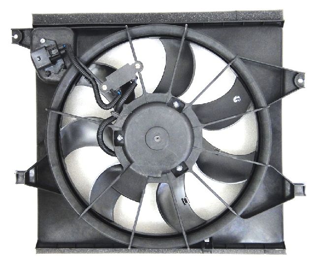 2010-2011 Kia Soul Dual Radiator and Condenser Fan Assembly (APDI)