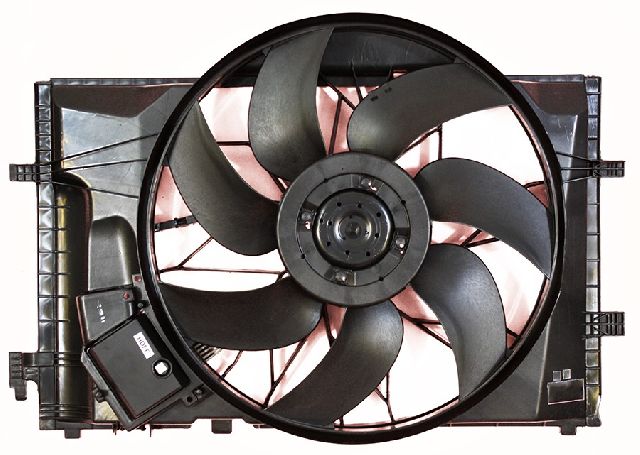 2006-2007 Mercedes-Benz C280 Dual Radiator and Condenser Fan Assembly (APDI)