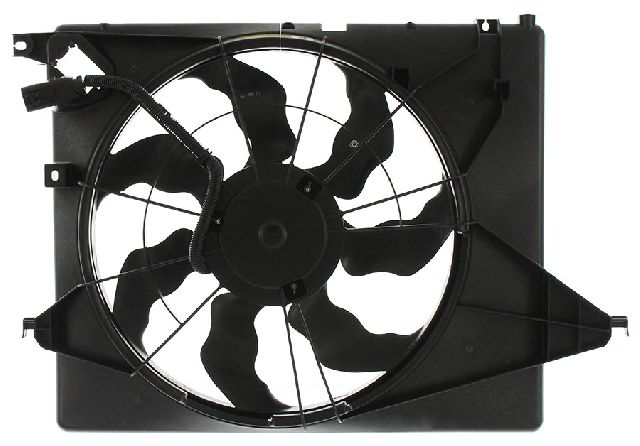 2019 Hyundai Santa Fe XL Dual Radiator and Condenser Fan Assembly (APDI)