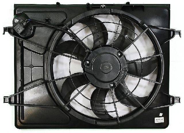 2007-2010 Hyundai Elantra Dual Radiator and Condenser Fan Assembly (APDI)