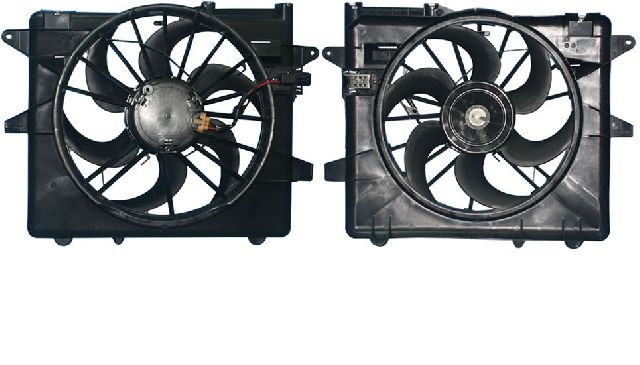 2007-2014 Ford Mustang Dual Radiator and Condenser Fan Assembly (APDI)