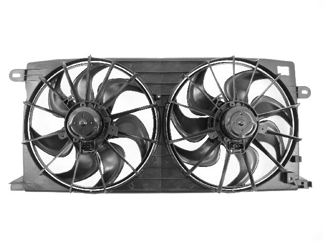 2000-2005 Buick LeSabre Dual Radiator and Condenser Fan Assembly (APDI)