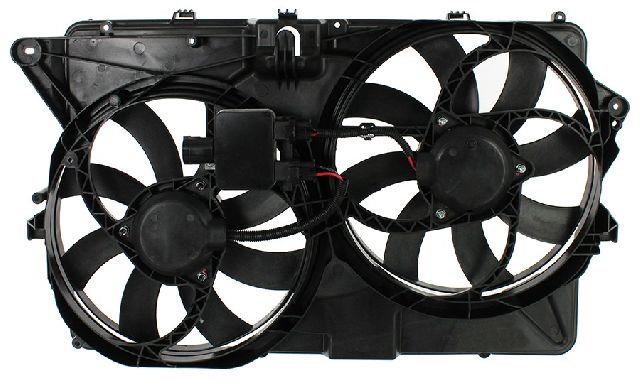 2009 Ford Flex Dual Radiator and Condenser Fan Assembly (APDI)