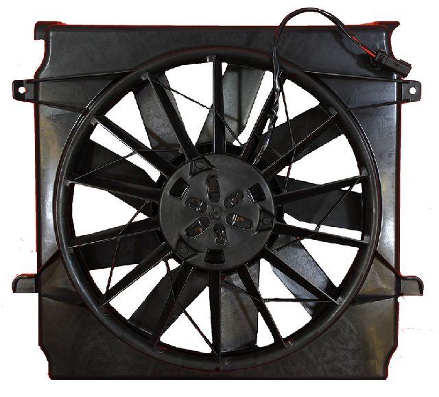 2006-2007 Jeep Liberty Dual Radiator and Condenser Fan Assembly (APDI)