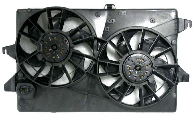 1995-2000 Ford Contour Dual Radiator and Condenser Fan Assembly (APDI)