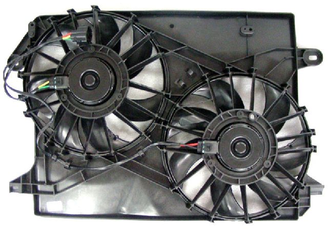 2005-2008 Dodge Magnum Dual Radiator and Condenser Fan Assembly (APDI)