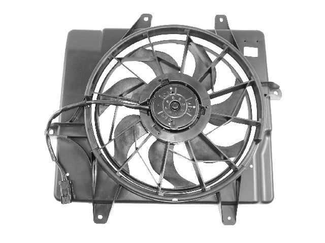 2001-2005 Chrysler PT Cruiser Dual Radiator and Condenser Fan Assembly (APDI)