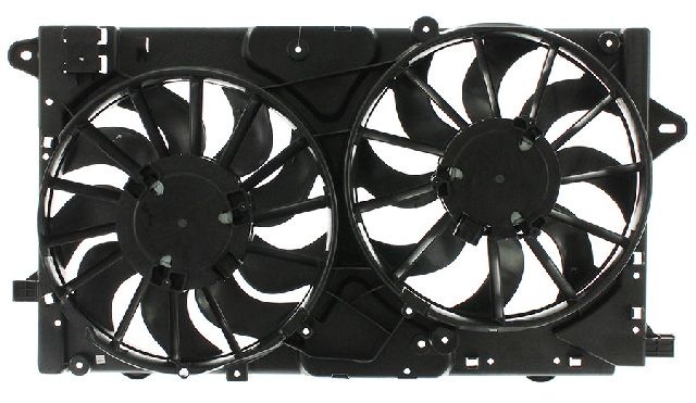 2013-2017 Cadillac XTS Dual Radiator and Condenser Fan Assembly (APDI)