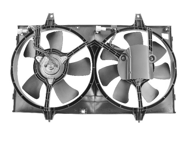 1995-1999 Nissan Maxima Dual Radiator and Condenser Fan Assembly (APDI)