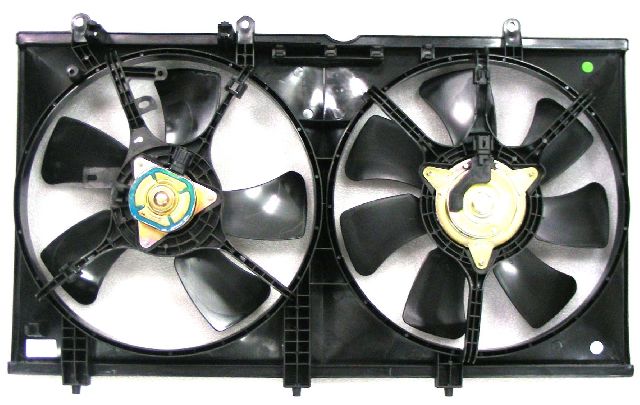 2003-2006 Mitsubishi Lancer Dual Radiator and Condenser Fan Assembly (APDI)