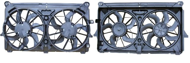 2008-2009 Chevrolet Tahoe Dual Radiator and Condenser Fan Assembly (APDI)